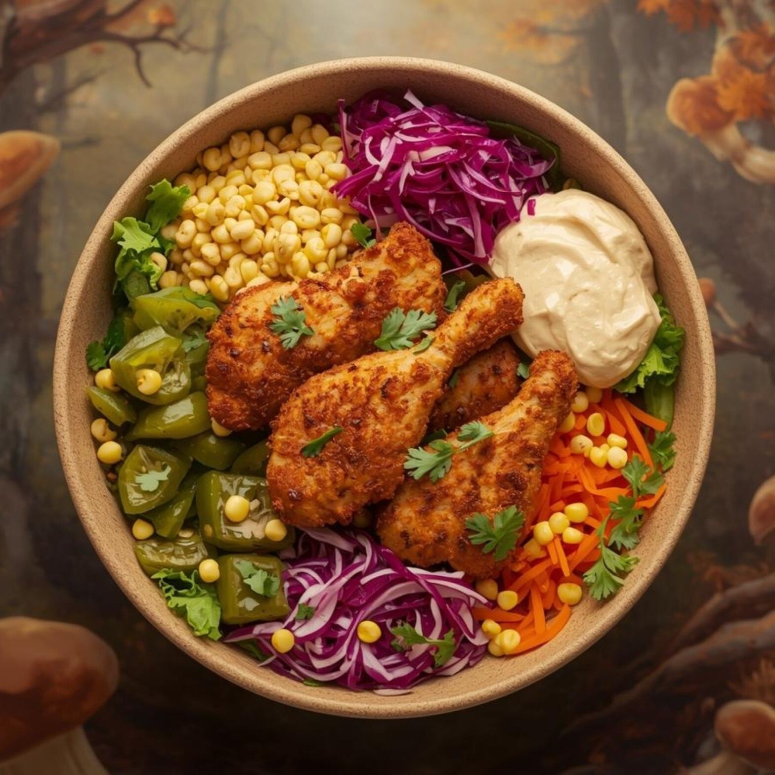 Trüflü Spicy Crispy Chicken Bowl