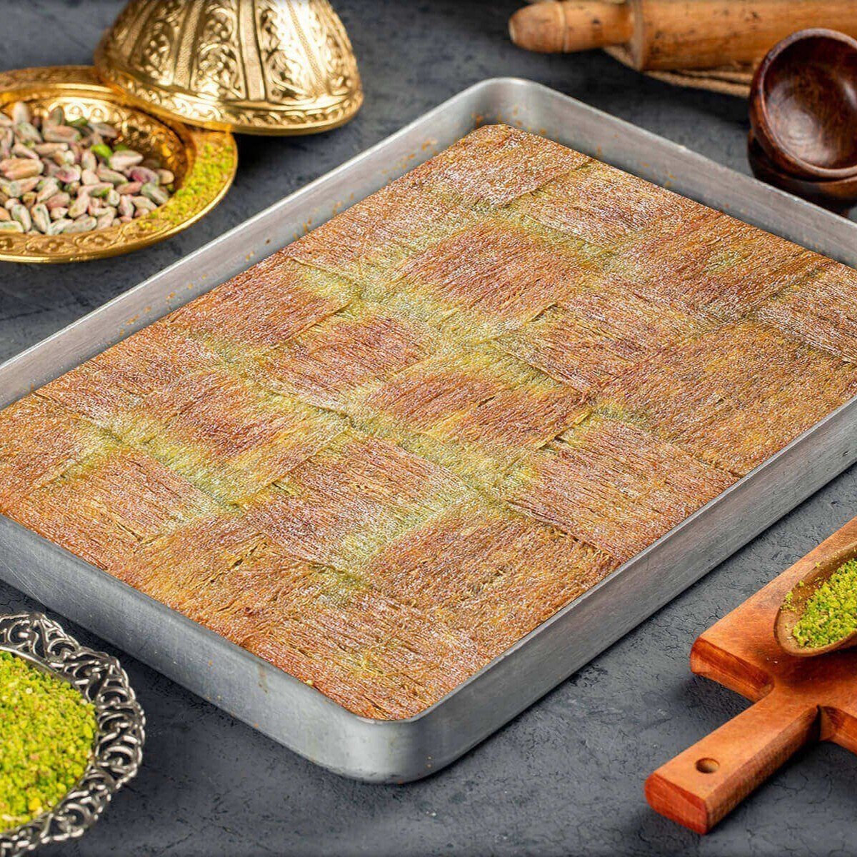 Hasırlı Kaymaklı Ve Fıstıklı (500 gr)