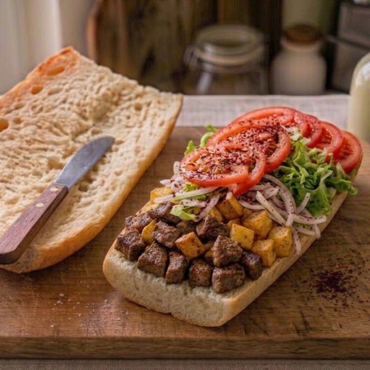 Arnavut Ciğeri (Ekmek arası) + Ayran