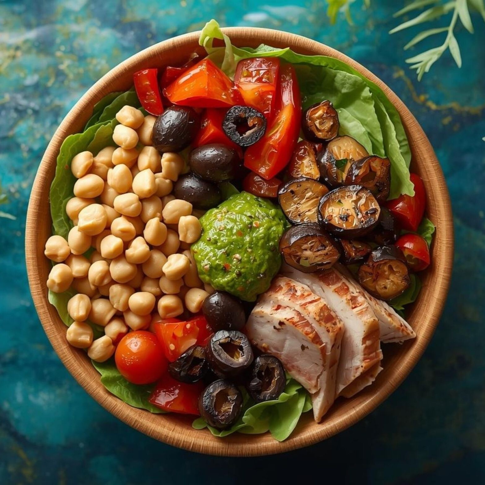 Fresh Pesto Tuna Fish Bowl
