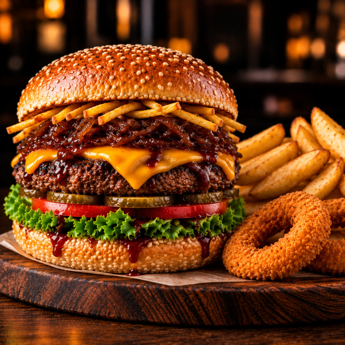 BBQ Burger Menü