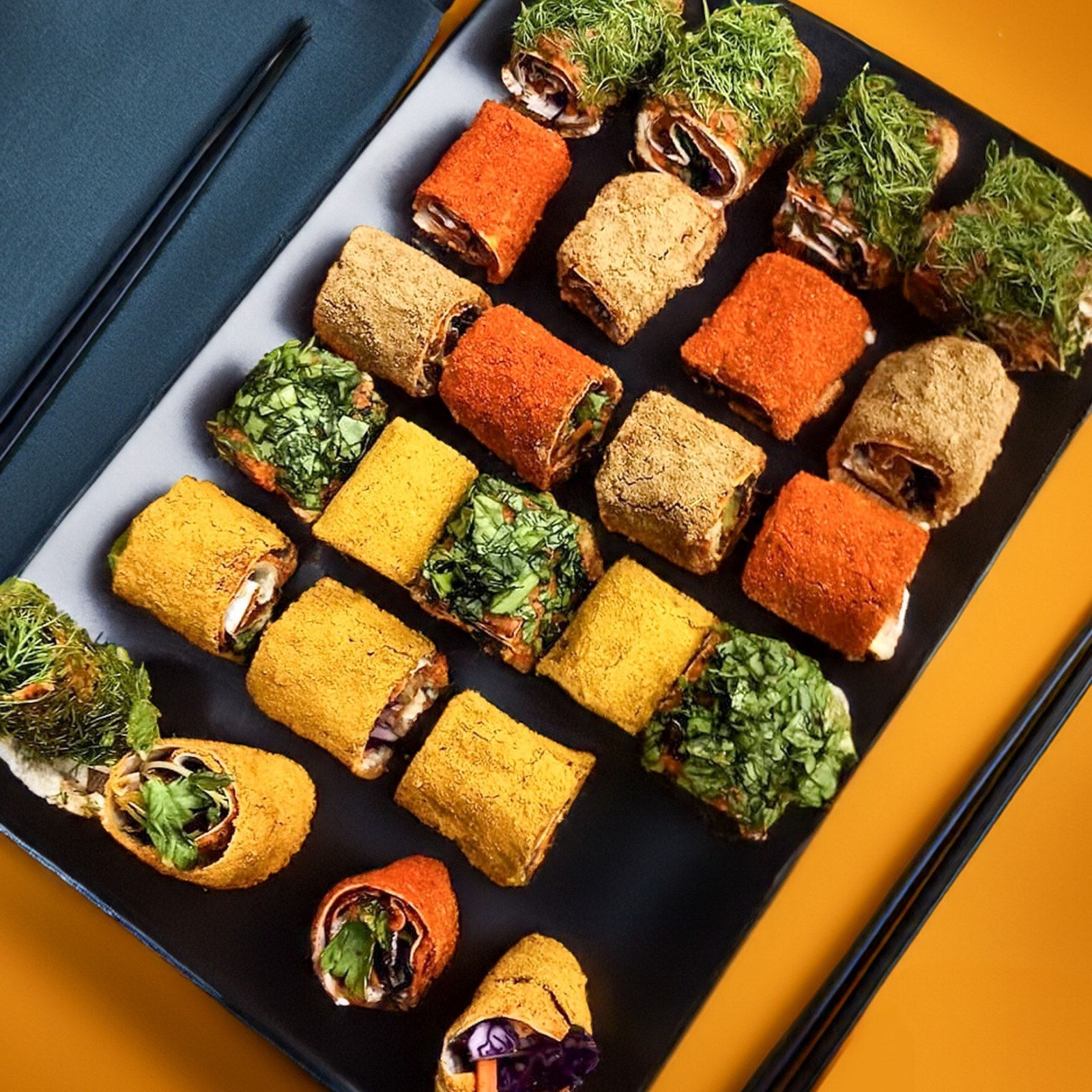 Mix Karışık Sushi Roll Çiğ Köfte