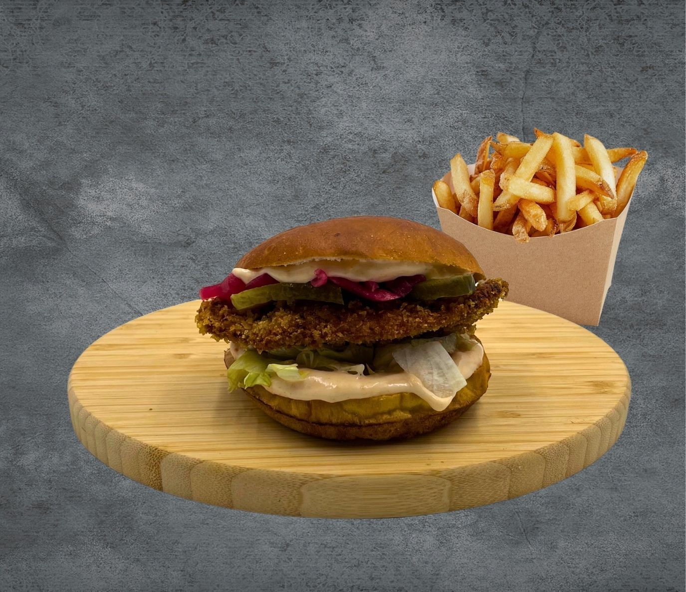 Ekşili Köz Mayonez Tavuk Burger Menü