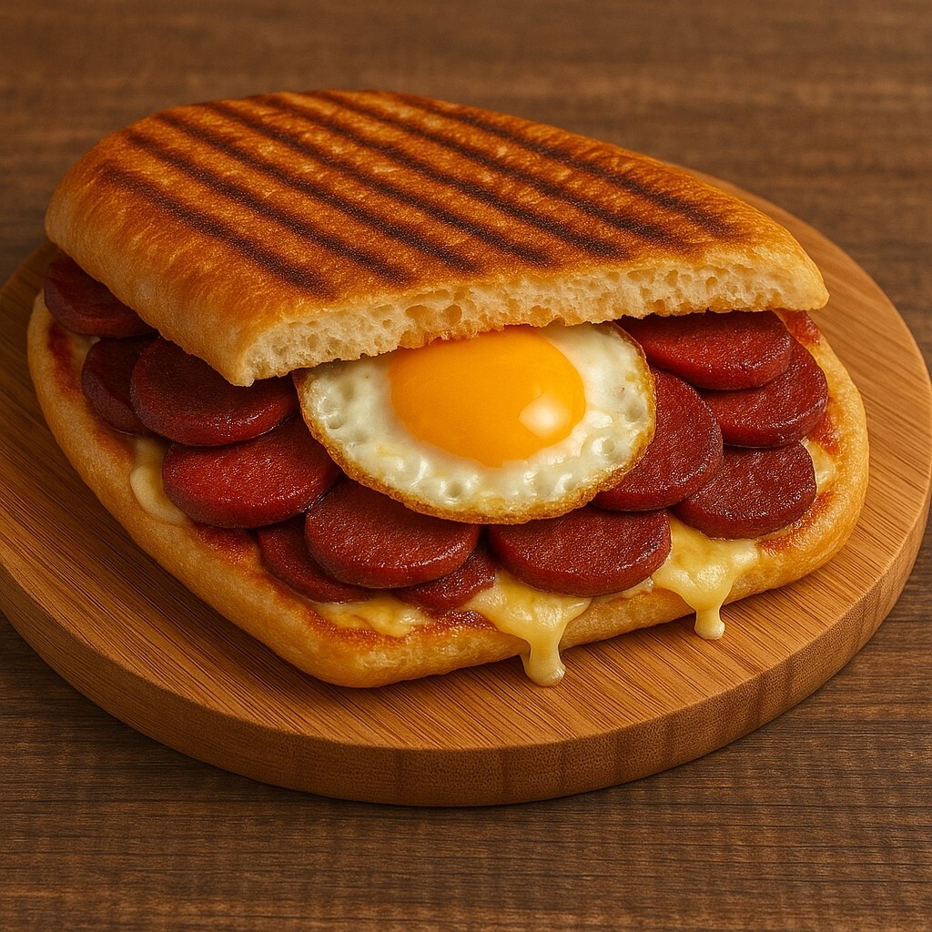 Sucuklu Yumurtalı Kaşarlı Ayvalık Tost