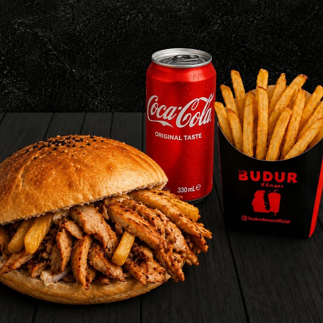 Menü Tombik Döner Menü (75 gr)-patates-kutu içecek