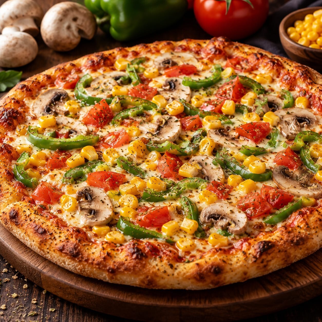 Mantarlı Pizza (Büyük)