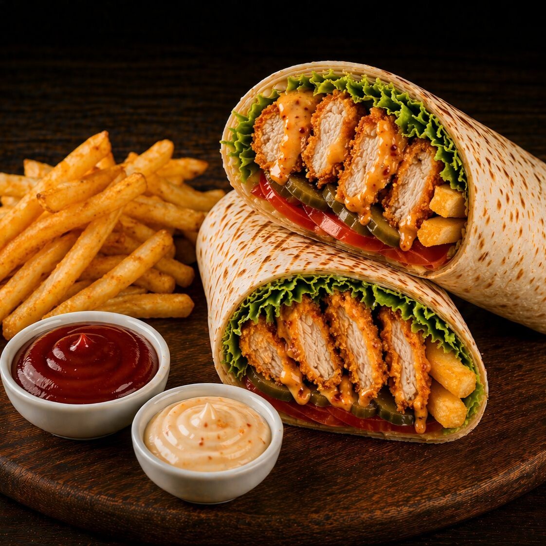 Spicy Tenders Roll Menü