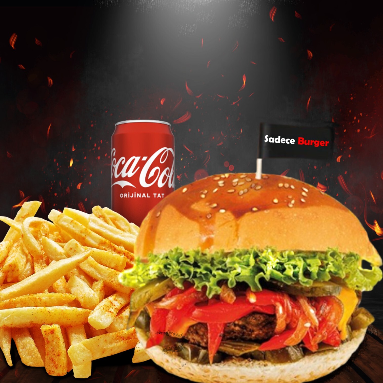 Smash Acılı Burger Menü