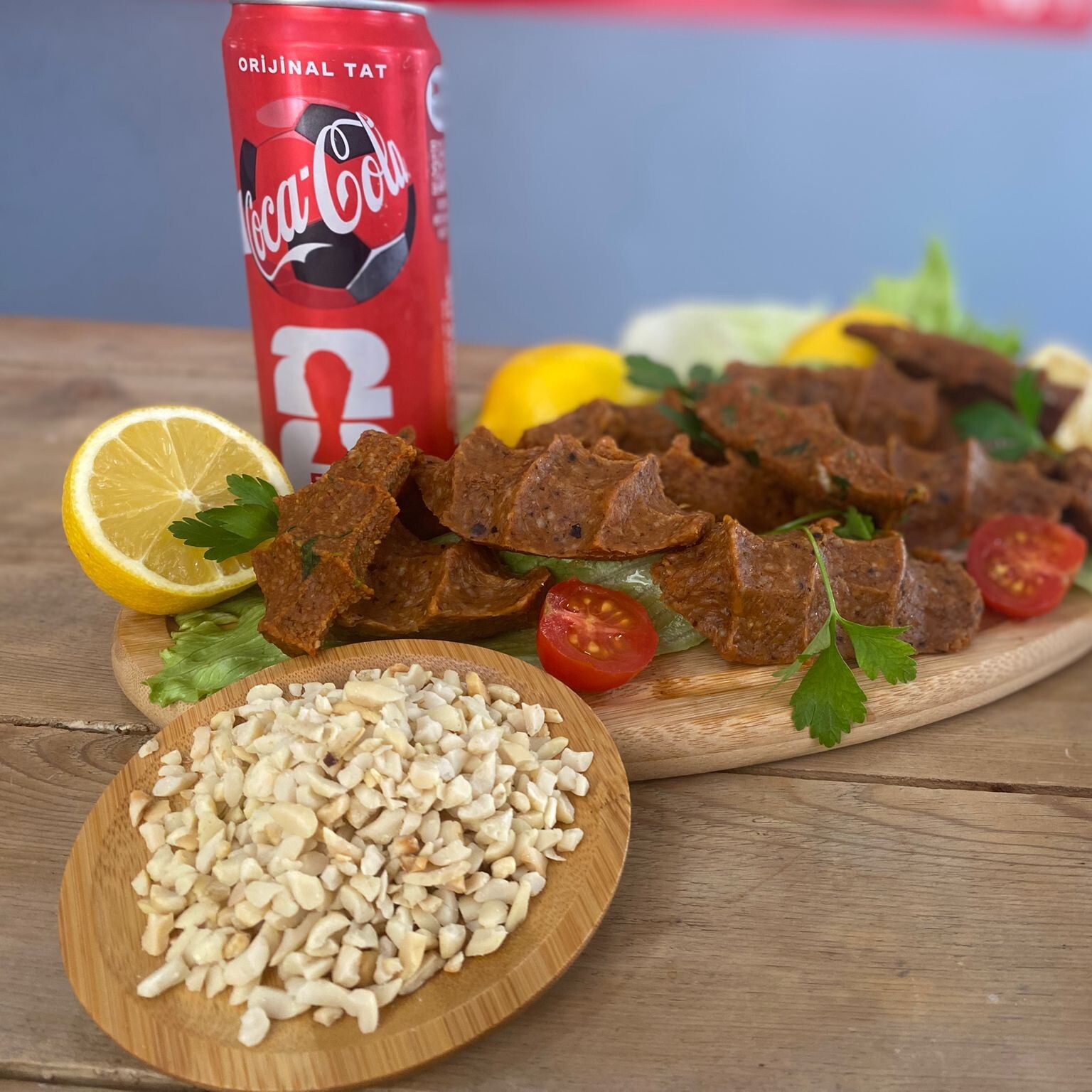 Fıstıklı 100 Gr Çiğ Köfte Dürüm + Coca Cola