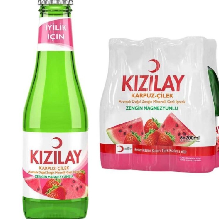Kızılay Maden Suyu (Karpuz-Çilek) 200 ml