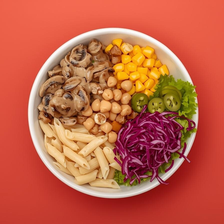 Beğendi Soslu Nohutlu Vegan Bowl