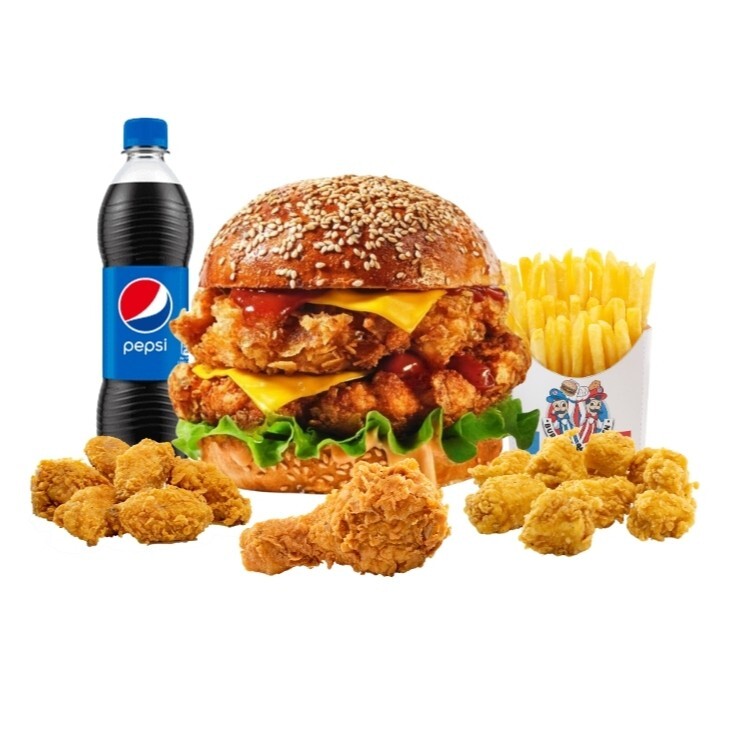 Super XL Chicken Mix Menü