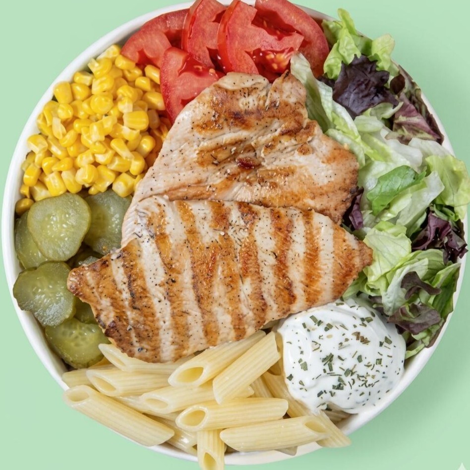 Izgara Tavuk Makarna Bowl