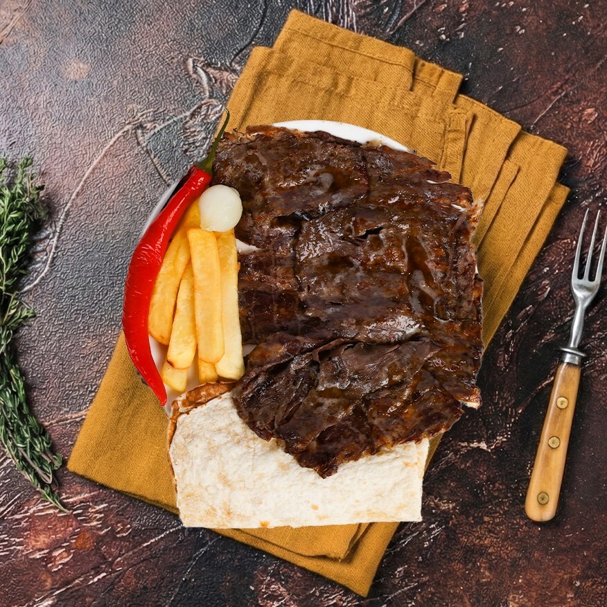 Lavaş Üstü Et Döner