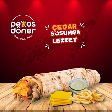 Pexos Çedarlı Tavuk Döner Dürüm