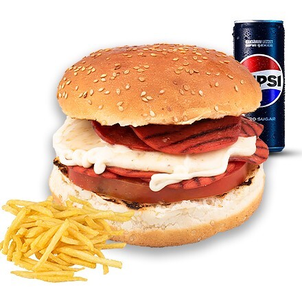 İso Özel Sucuk Burger Menü