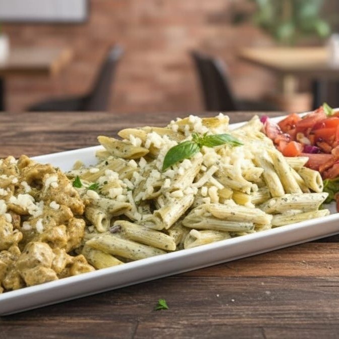Pesto Soslu Tavuk 3 Lü Menü