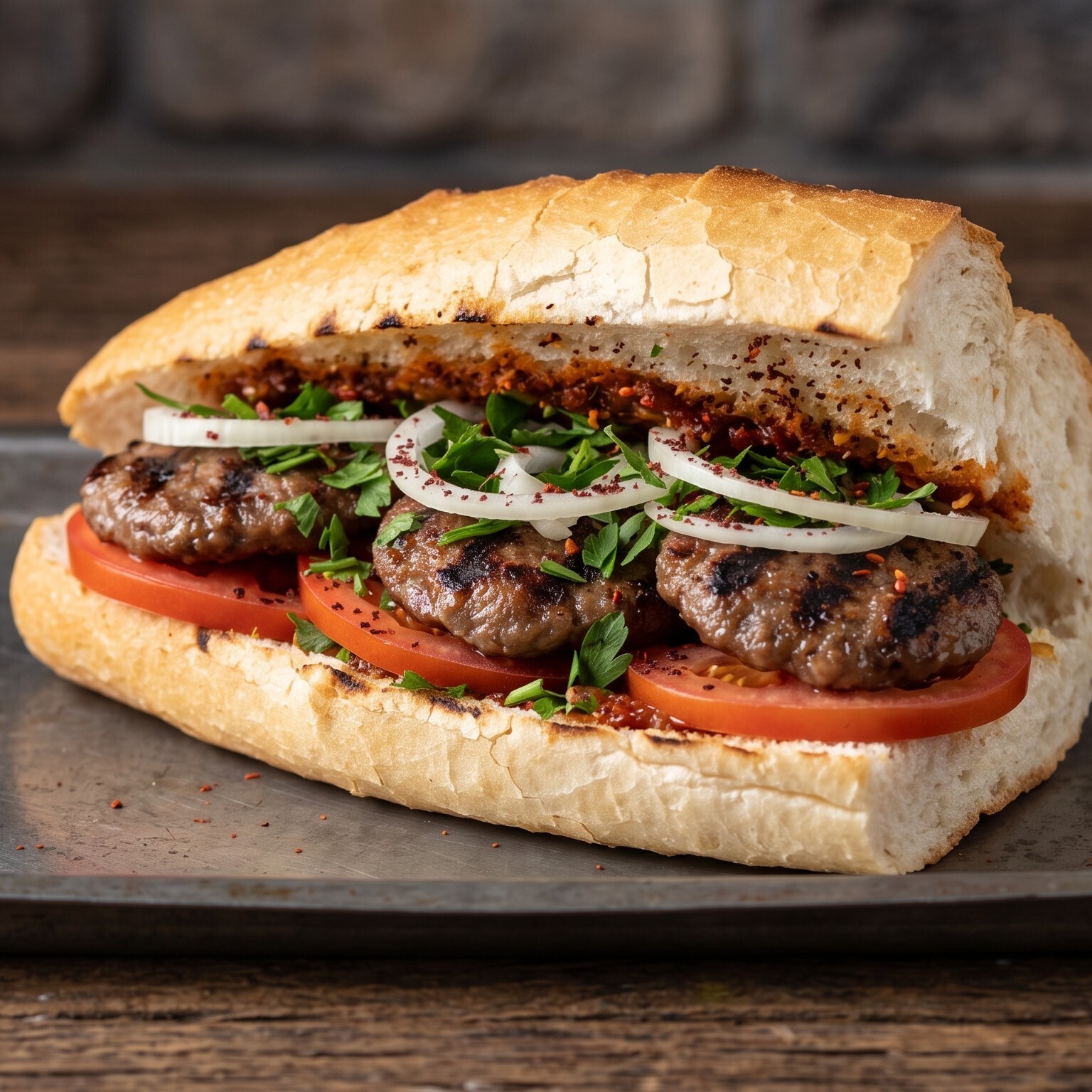 2 Ekmek Arası Izgara Köfte + 2 Mercimek Çorbası + 2 Ayran