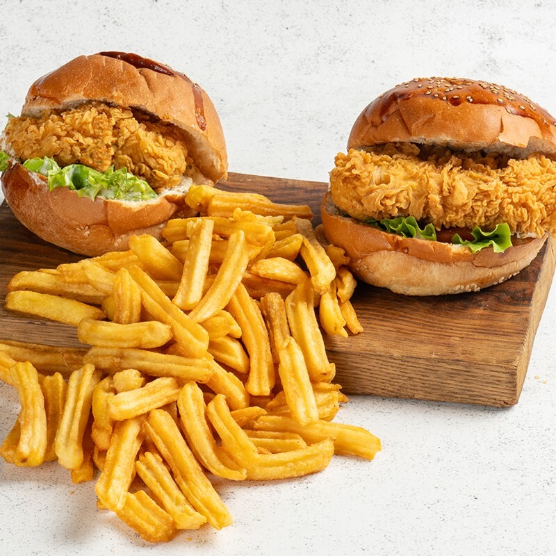 2'li Çıtır Burger Menü (1953,9 KCal)