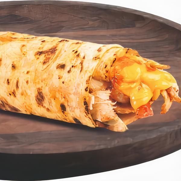 Kaşarlı hatay usulu tavuk döner dürüm 100 gr