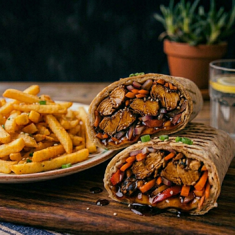 Barbekü Soslu Tavuklu Wrap