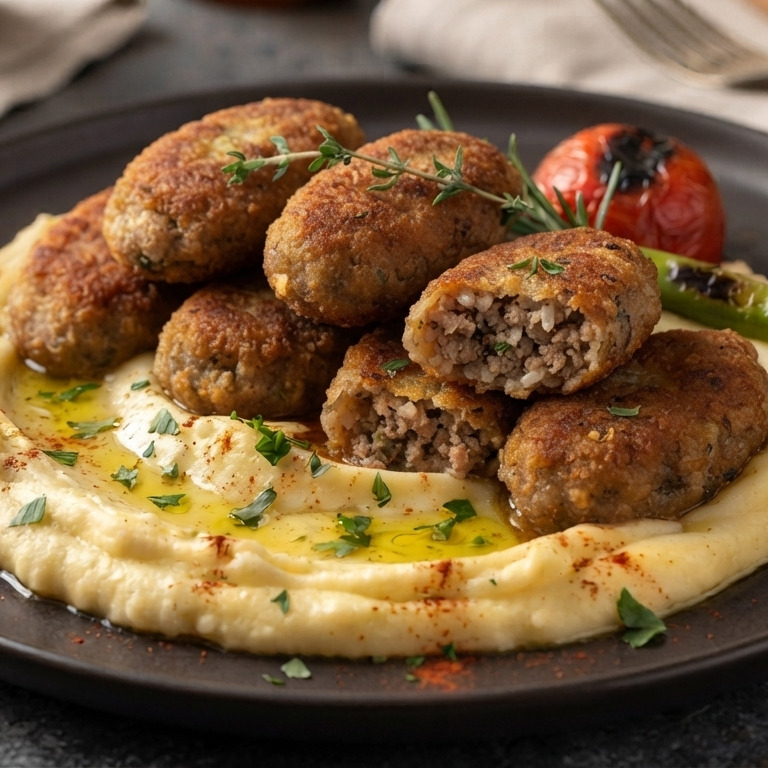 Patates Püresi Yatağında Kadınbudu Köfte