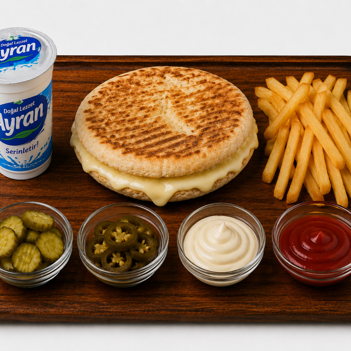 Kaşarlı Bazlama Tost Menü