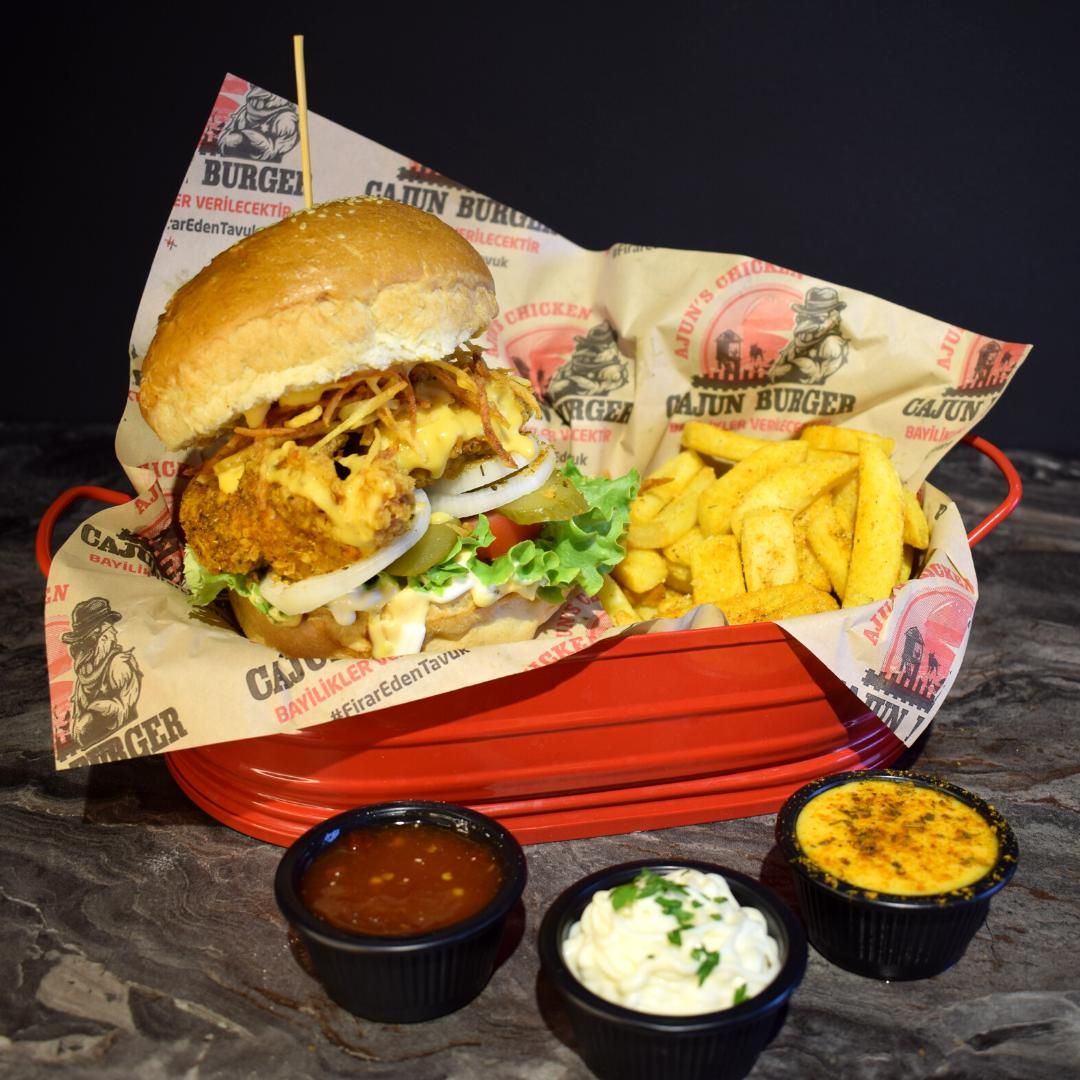 Cheese Cajun Ajun's Burger
