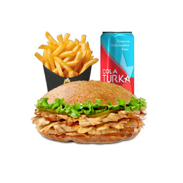 Tombik Tavuk Menü (80 g) + Patates + Cola Turka
