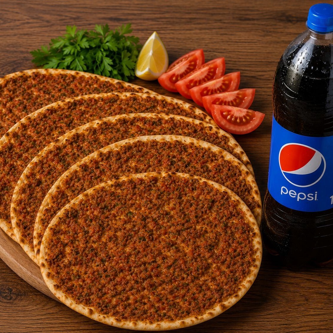 5 Adet Lahmacun 1 Lt Kola