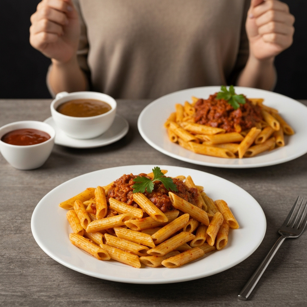 Kremalı Mantarlı Tavuklu Penne