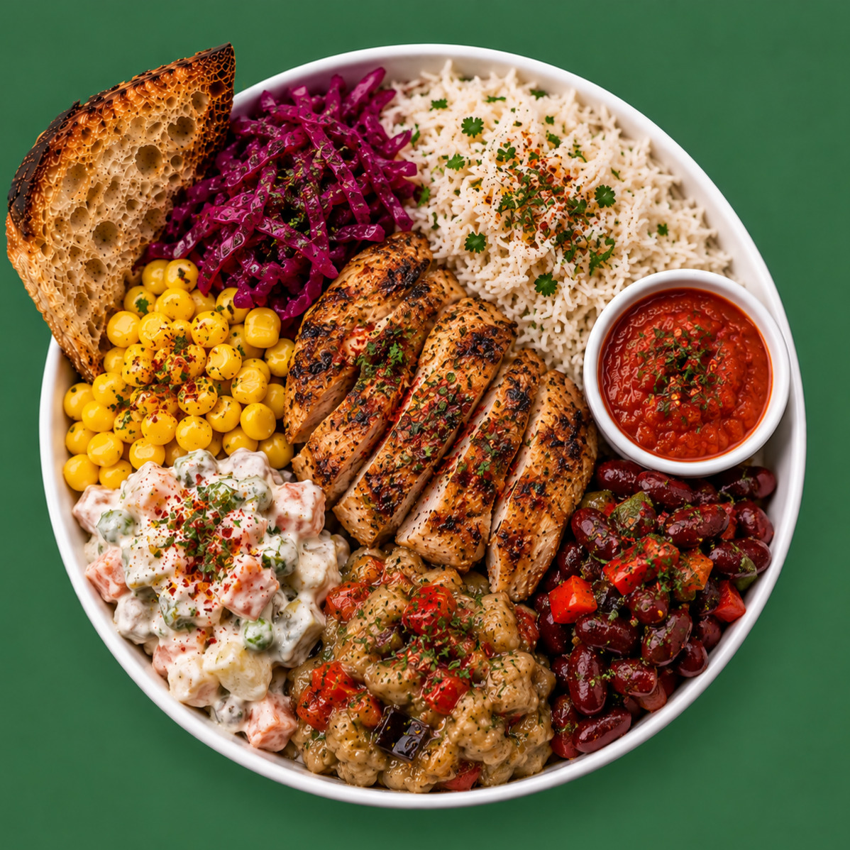 Acılı Meksika Tavuk Bowl + İçecek Menü