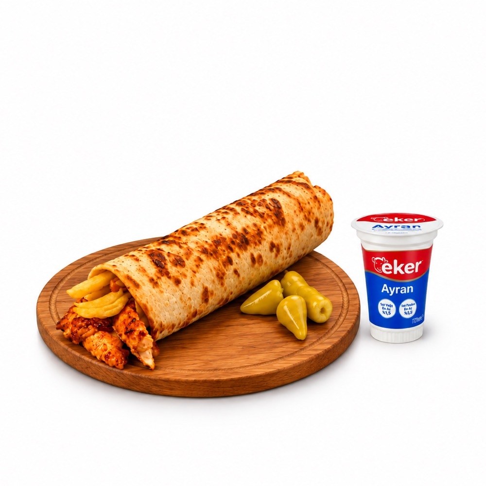 Hatay Döner Dürüm + Ayran