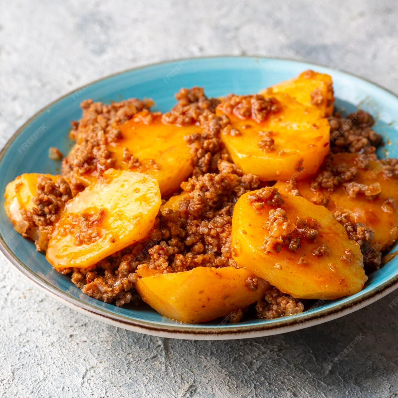 Kıymalı kaşarlı Patates Musakka