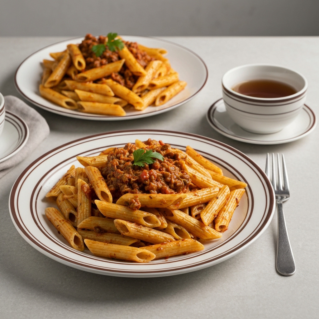 Kremalı Mantarlı Penne