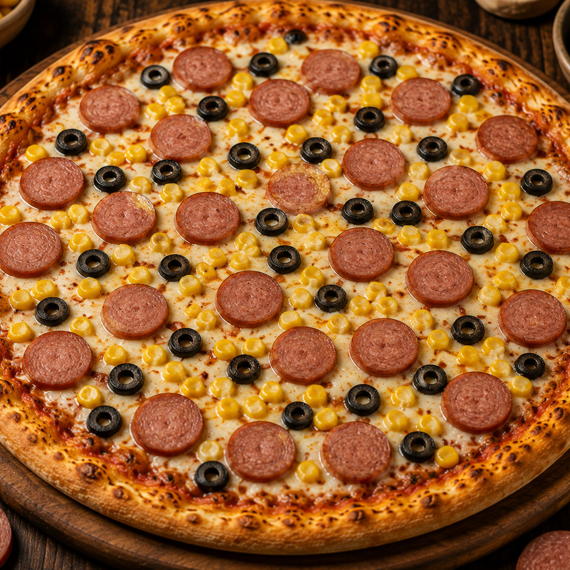 Sosisli Pizza (Küçük Boy)