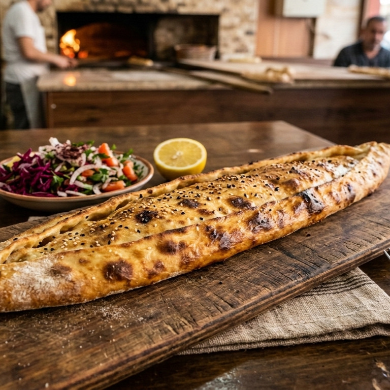 Ankara Pidesi açık az kaşar peyniri