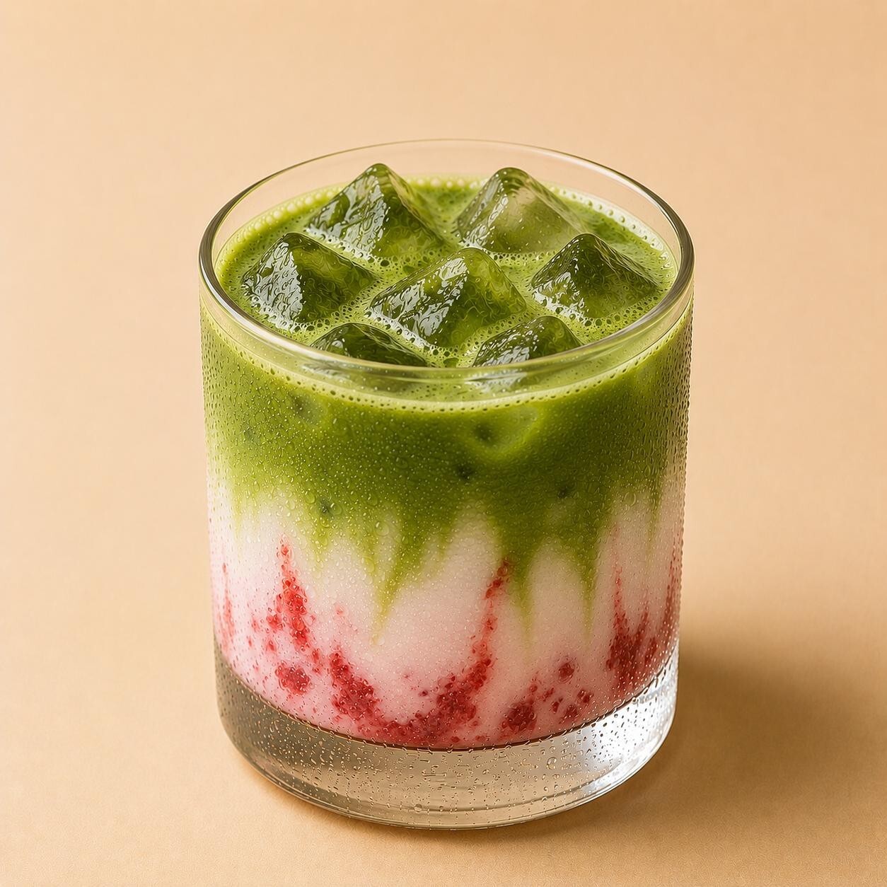 Iced Strawberry Matcha Latte