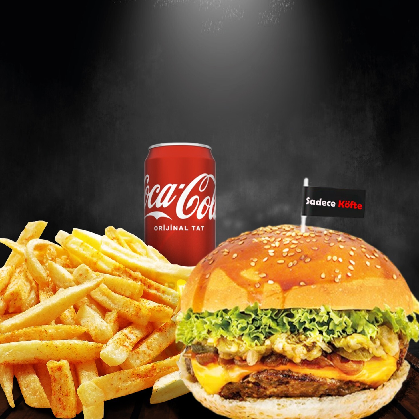Sadece Köz Burger Menü