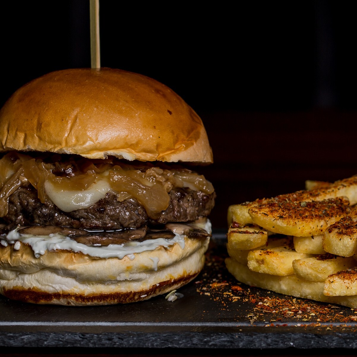 Rokfor Mushroom Burger