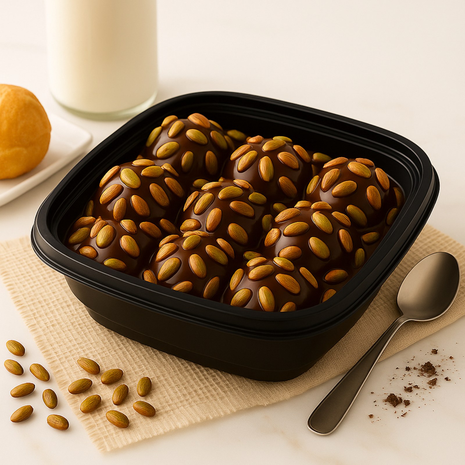 Antep Fıstıklı Profiterol (9 Top)