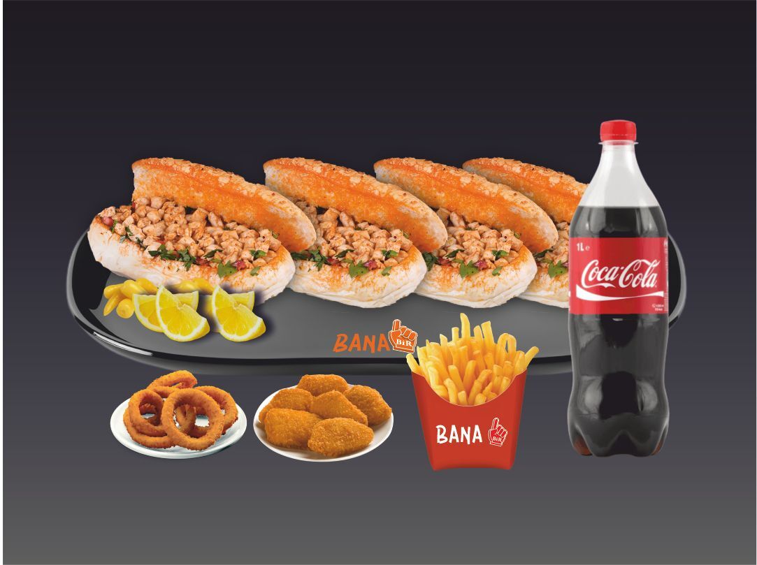 4'lü Tavuk Tantuni Menü