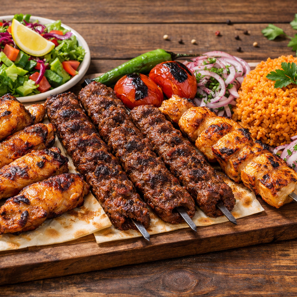 1 Kilo 4 çeşit Izgara Kebap