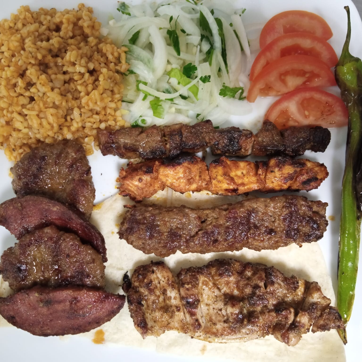 Karışık Izgara Menü (4 Kişilik) Aile Menü