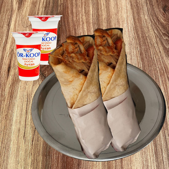2'li Dürüm Menü / Ayran'lı