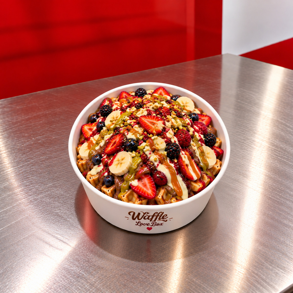 Love Mix Bowl Waffle (Büyük Hamur)