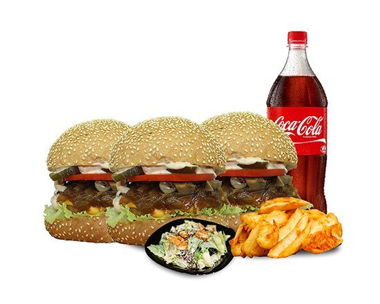 3 Kişilik Chicken Mushroom Burger Menü