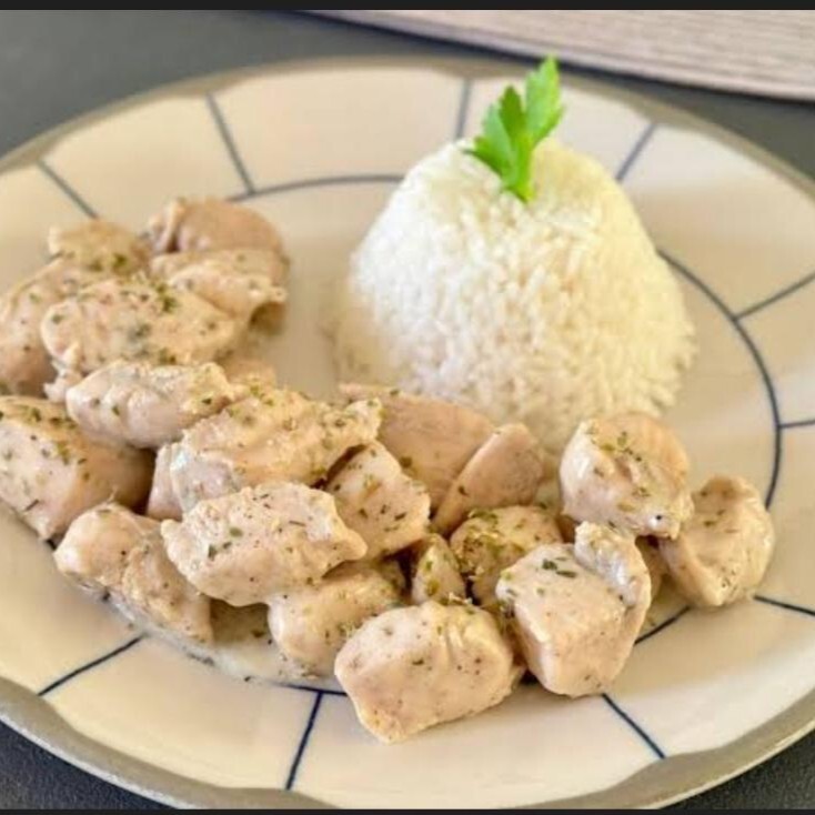 Kremalı Kekik Tavuk Pilav+Ayran