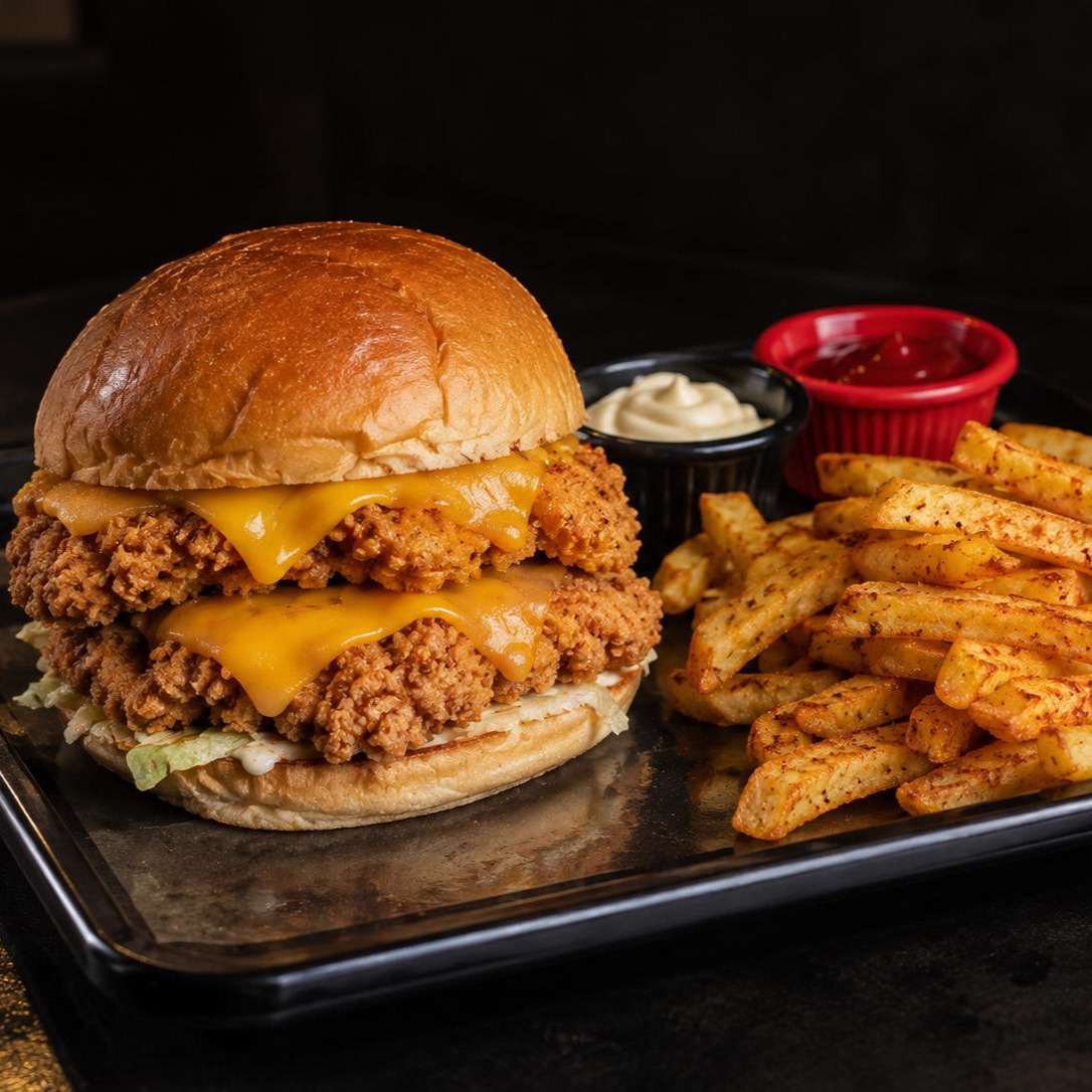 Double Cheese Bros Burger Menü