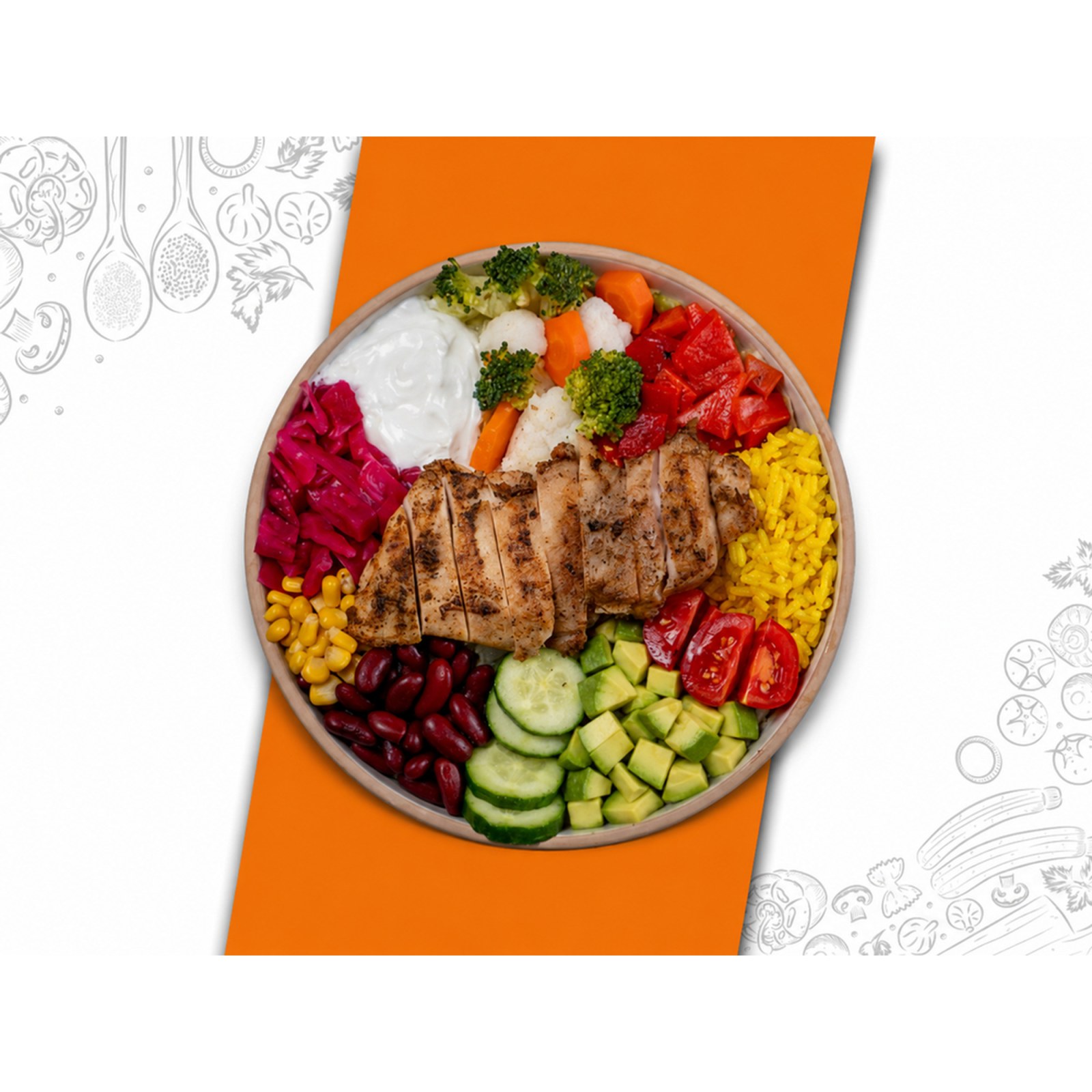 Tavuk Pirzolalı Bowl Kase